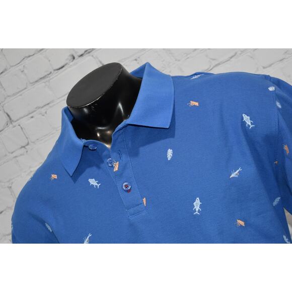 Columbia PFG Performance Fishing Gear Mens Size XL Golf Polo Shirt Vented - Picture 8 of 8